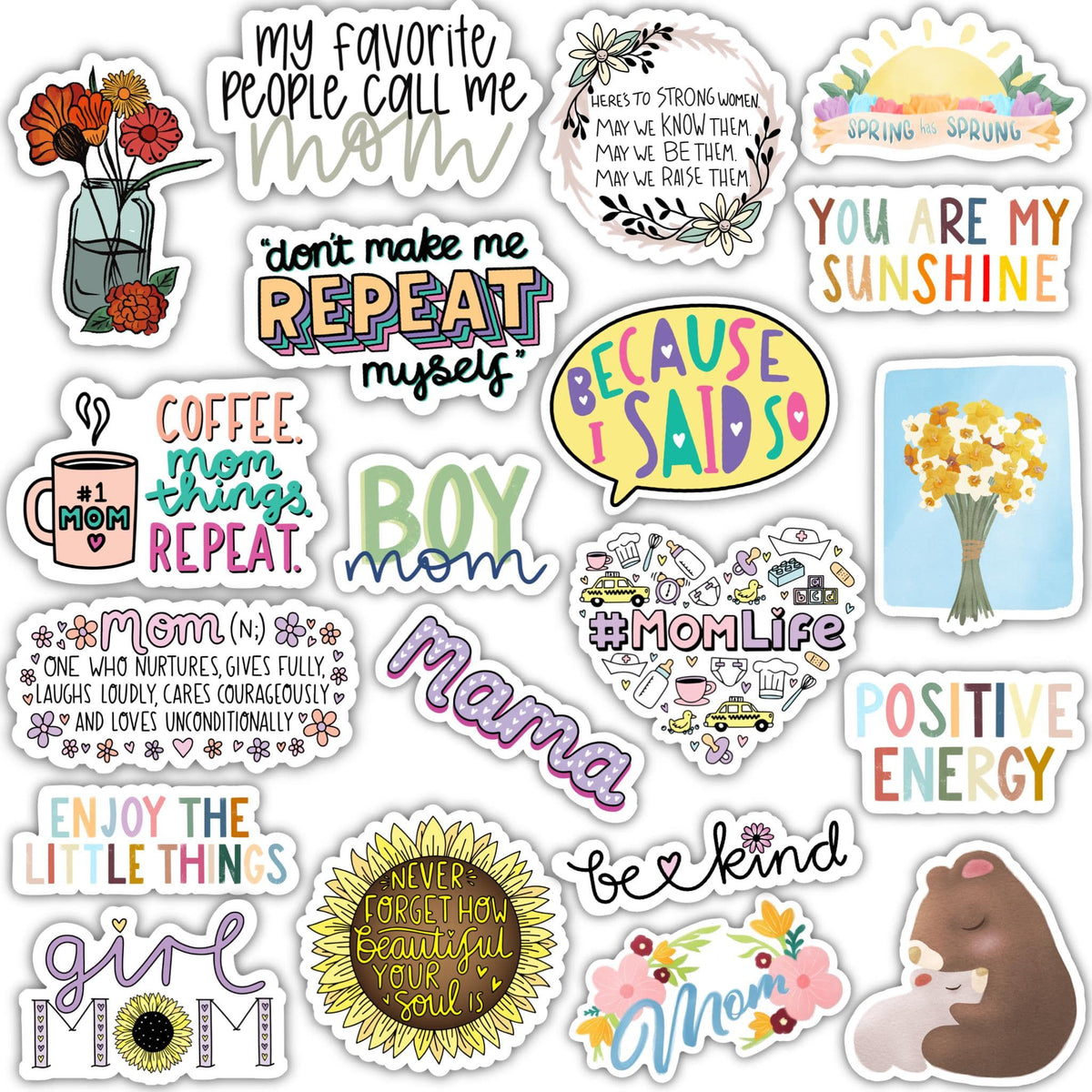 Mom Gift Pack - 20 Stickers – Big Moods