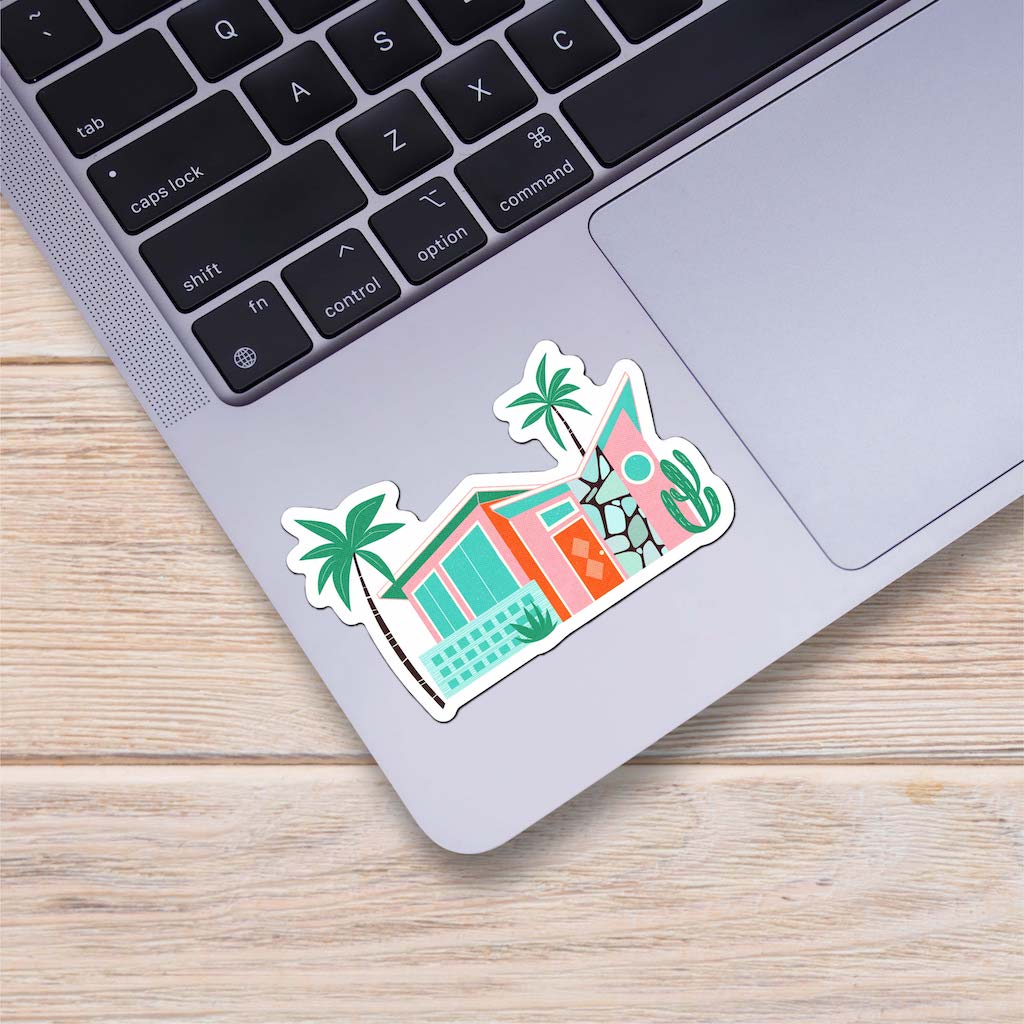 California Palm Tree Beach Landscape Vinyl Waterproof Sticker – ANNOTATED  AUDREY