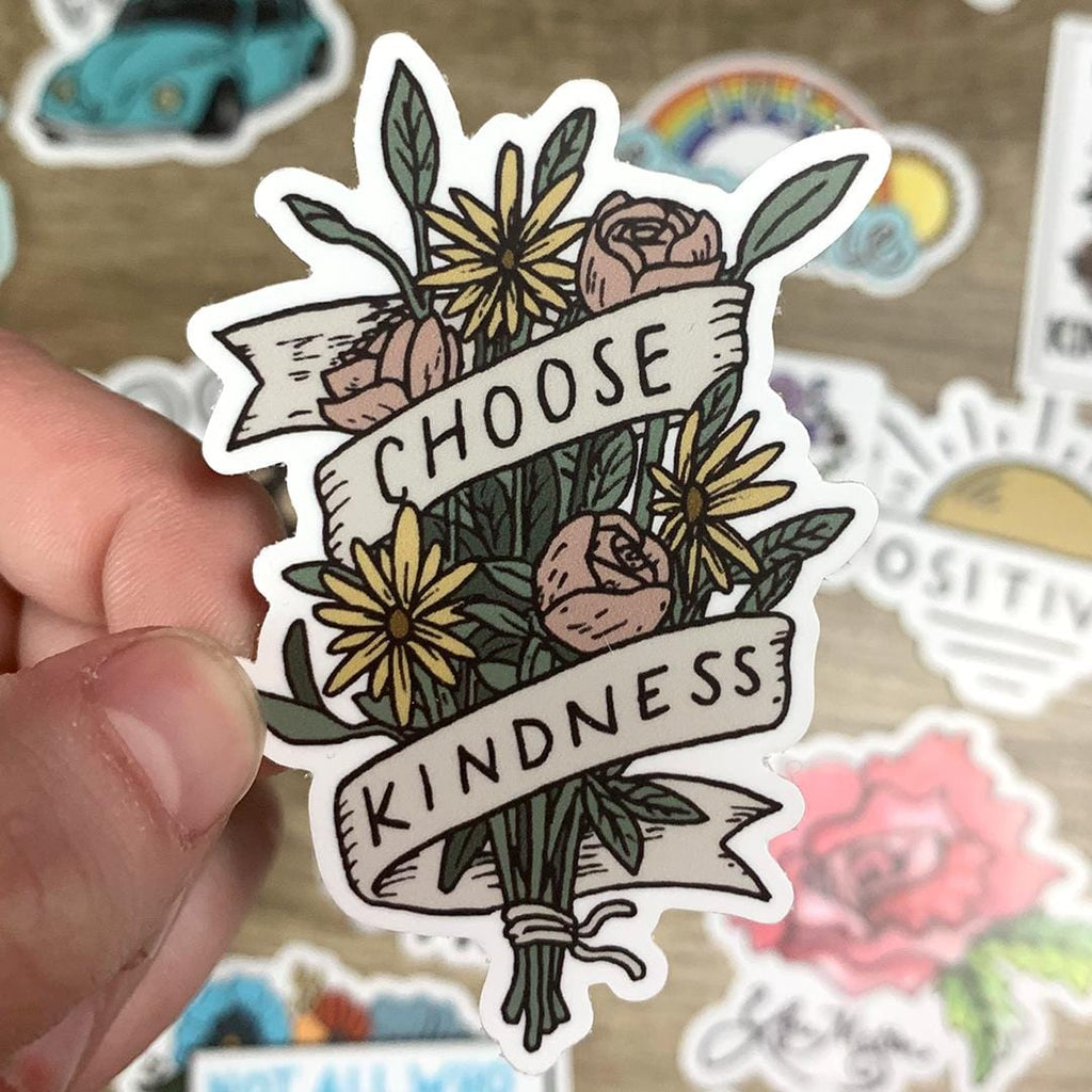 Choose Kindness Bubble Letters - Positivity Sticker – Big Moods