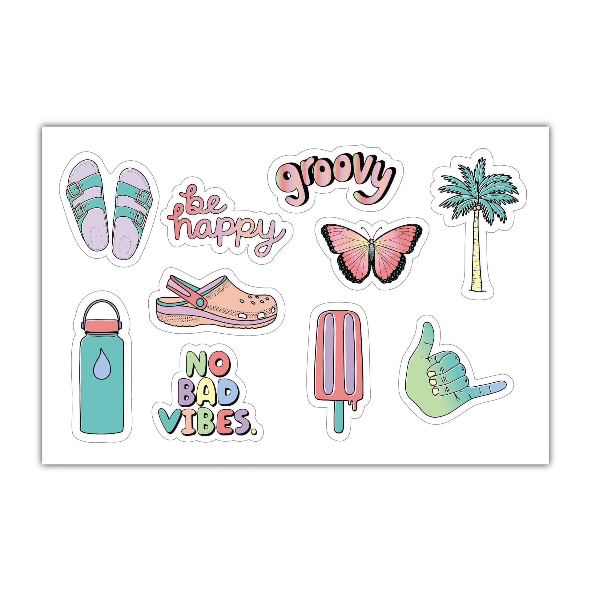 aesthetic stickers mini sticker sheet small miniature 1 x