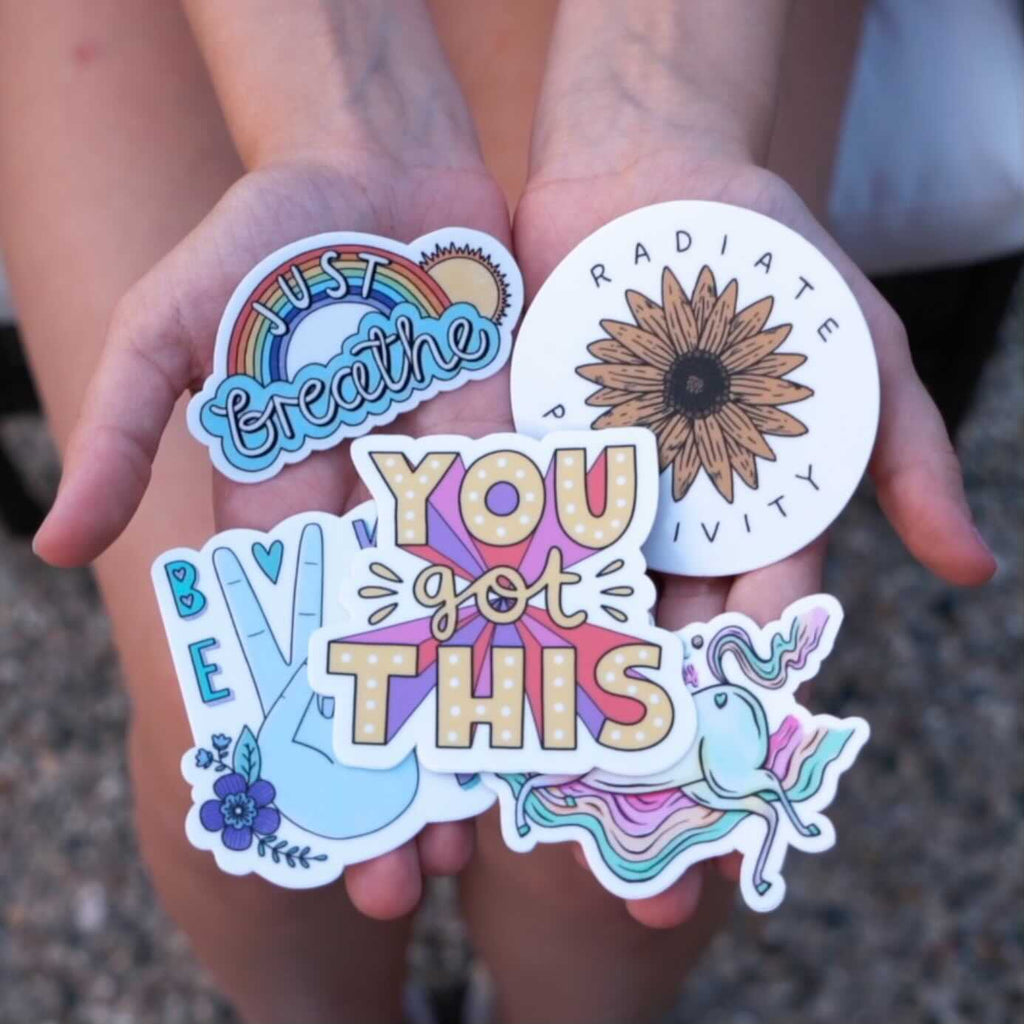 You Are Enough Multicolor Bubble Letters - Positivity Sticker – Big Moods