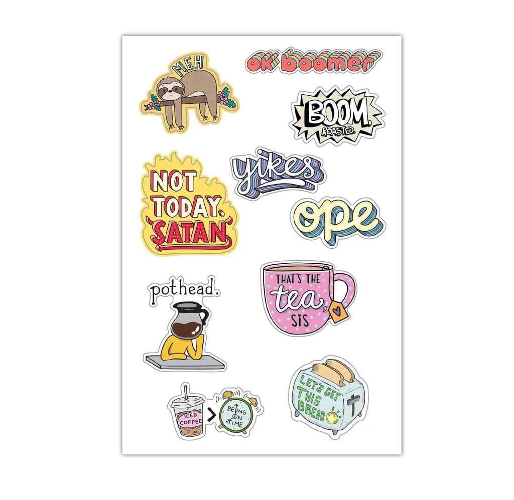 Mental Health Stickers - 10 Pack – Big Moods