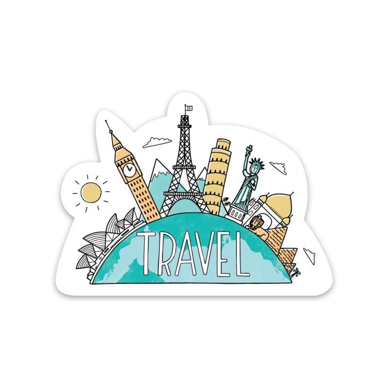 world city travel stickers