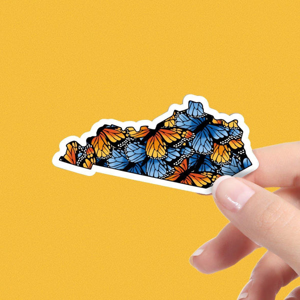 Kentucky Butterfly Pattern Sticker