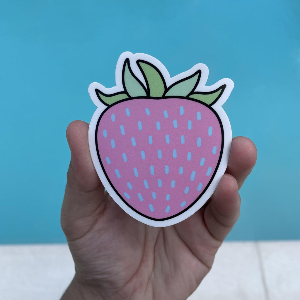 Strawberry Aesthetic Sticker 5 Pack – Big Moods