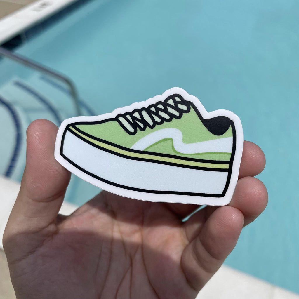 Green Skater Shoe Sticker – Moods