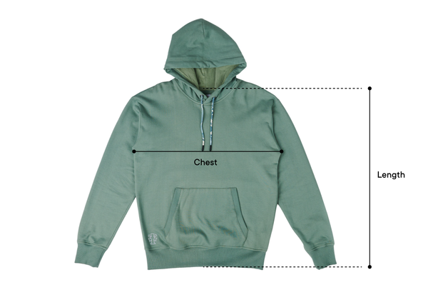 size guide field hoodie