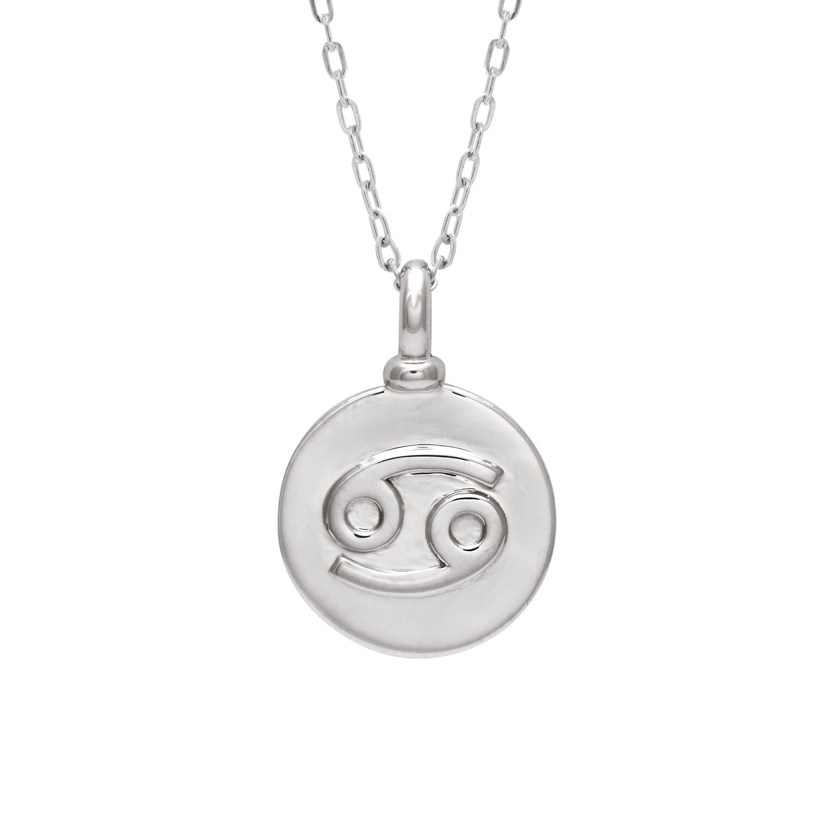 Zodiac Charm Necklace - Sterling Silver