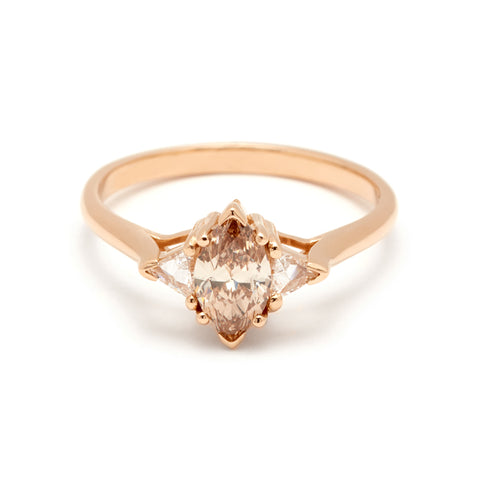 Shop Champagne Diamond Engagement Rings – Anna Sheffield Jewelry