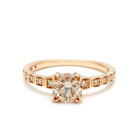 Shop Champagne Diamond Engagement Rings – Anna Sheffield Jewelry