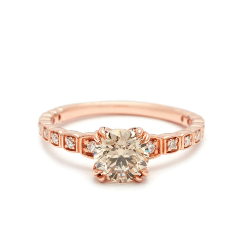 Shop Champagne Diamond Engagement Rings – Anna Sheffield Jewelry