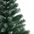 Segmart Green Flocked Snow Fir Artificial Christmas Tree, with 650 Tips including Solid Metal Stand 6'
