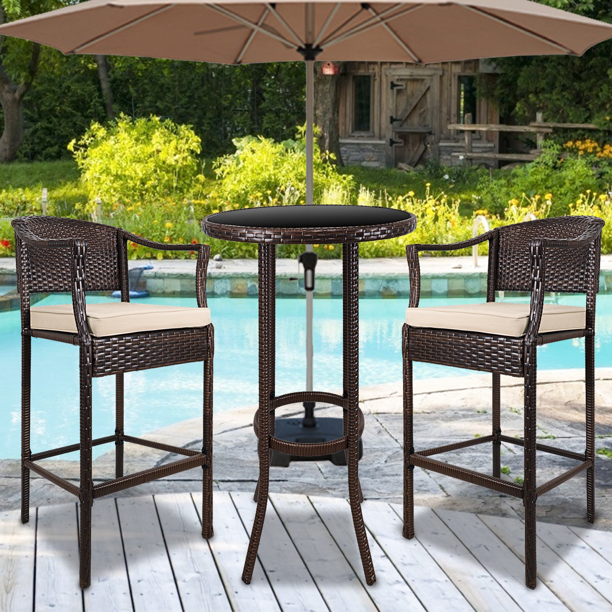 garden bar bistro set