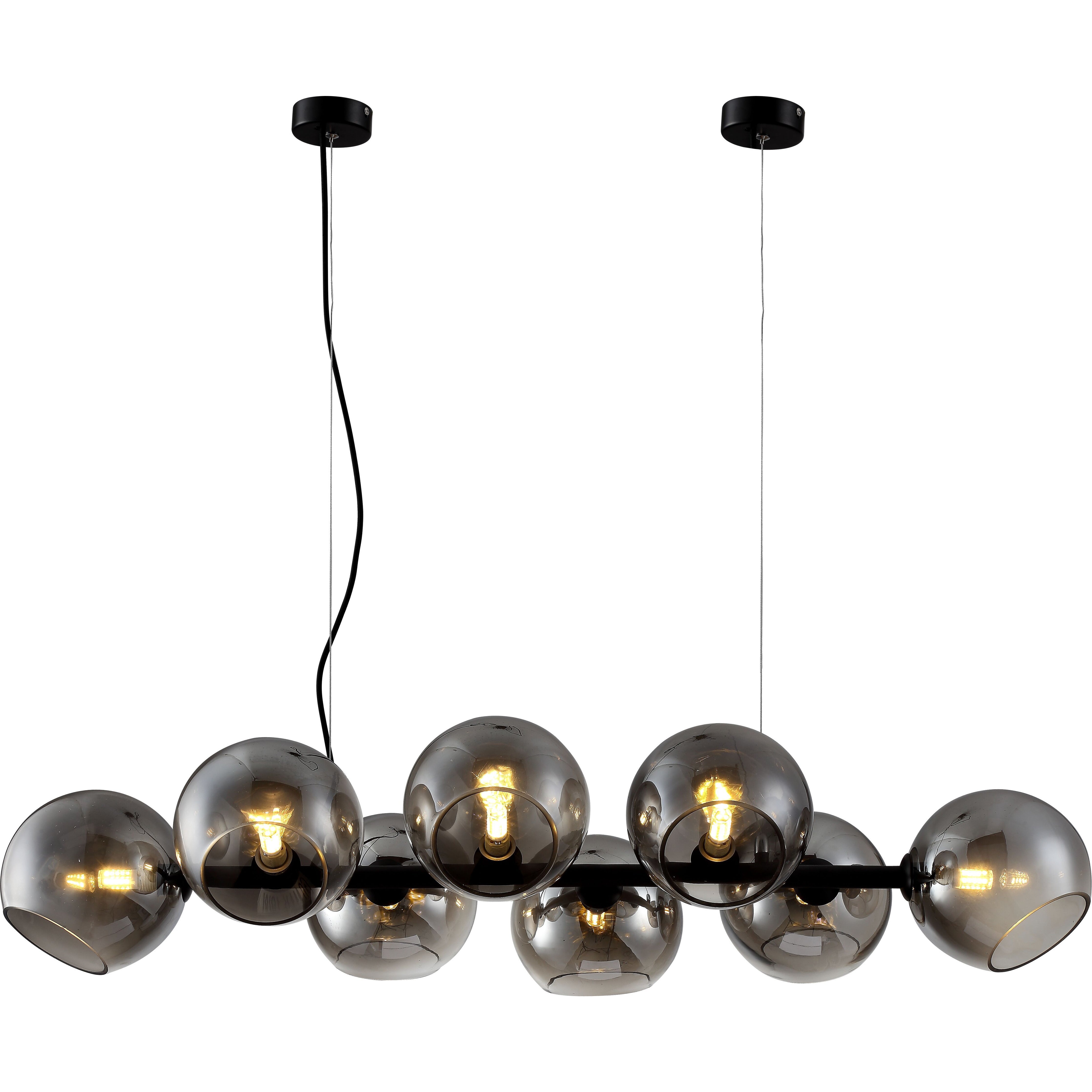 modern smoked glass pendant light