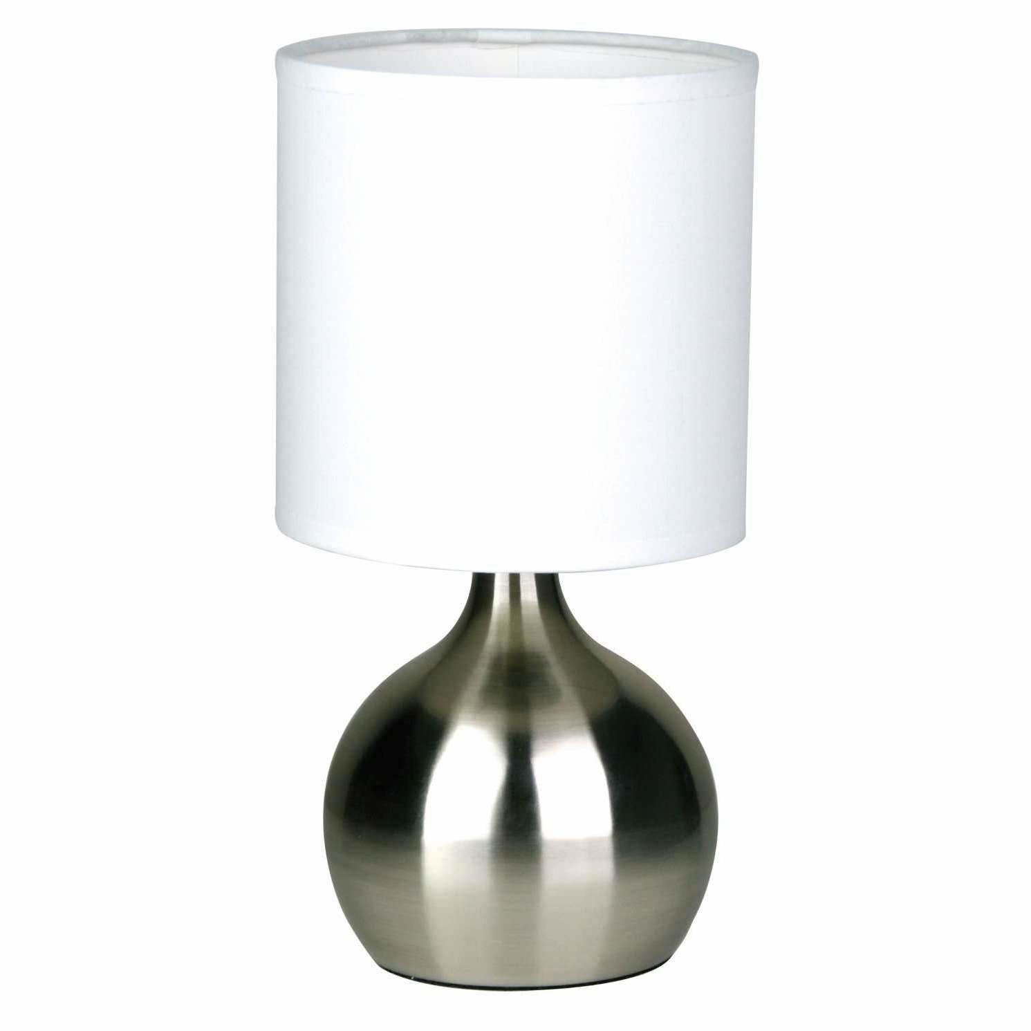 silver chrome lamp