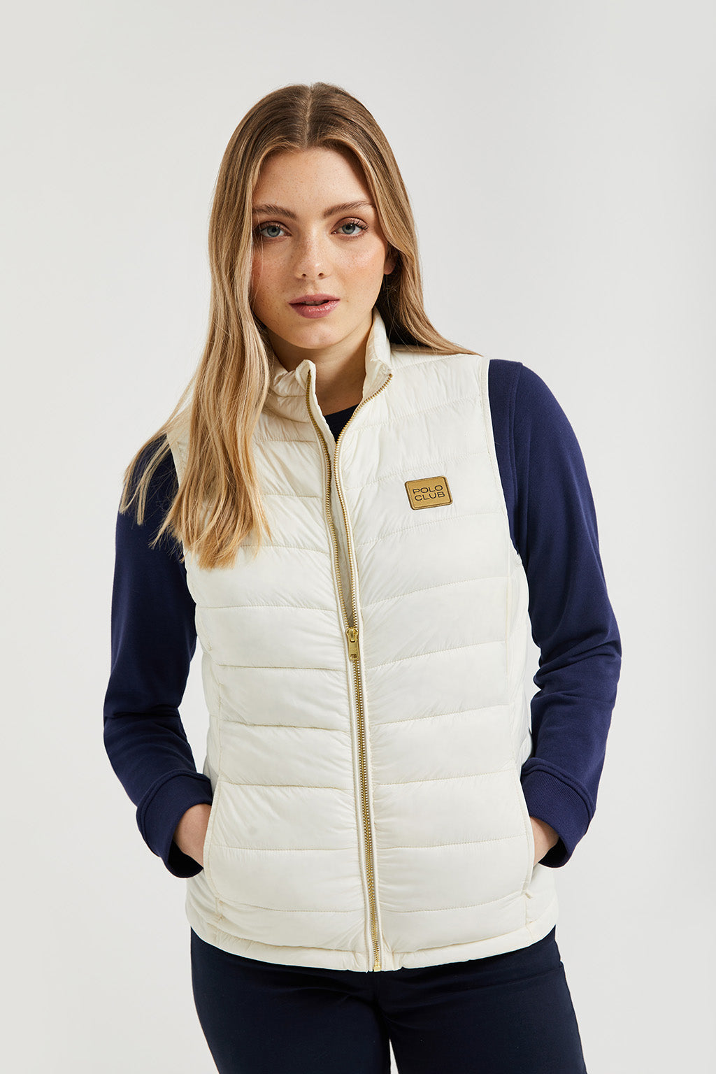 Beige ultralight recycled Randa vest with Polo Club textile label – Polo  Club Europe