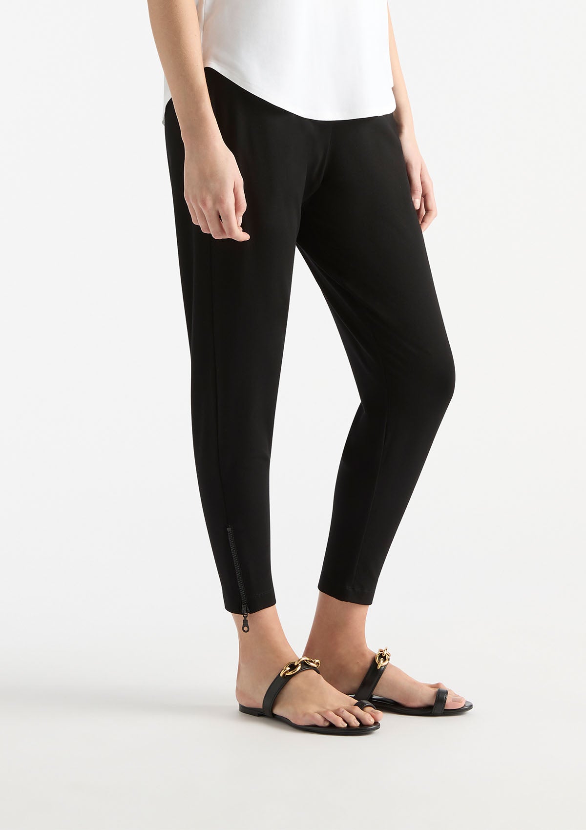 Mela Purdie Matte Jersey Zip Stiletto Pant