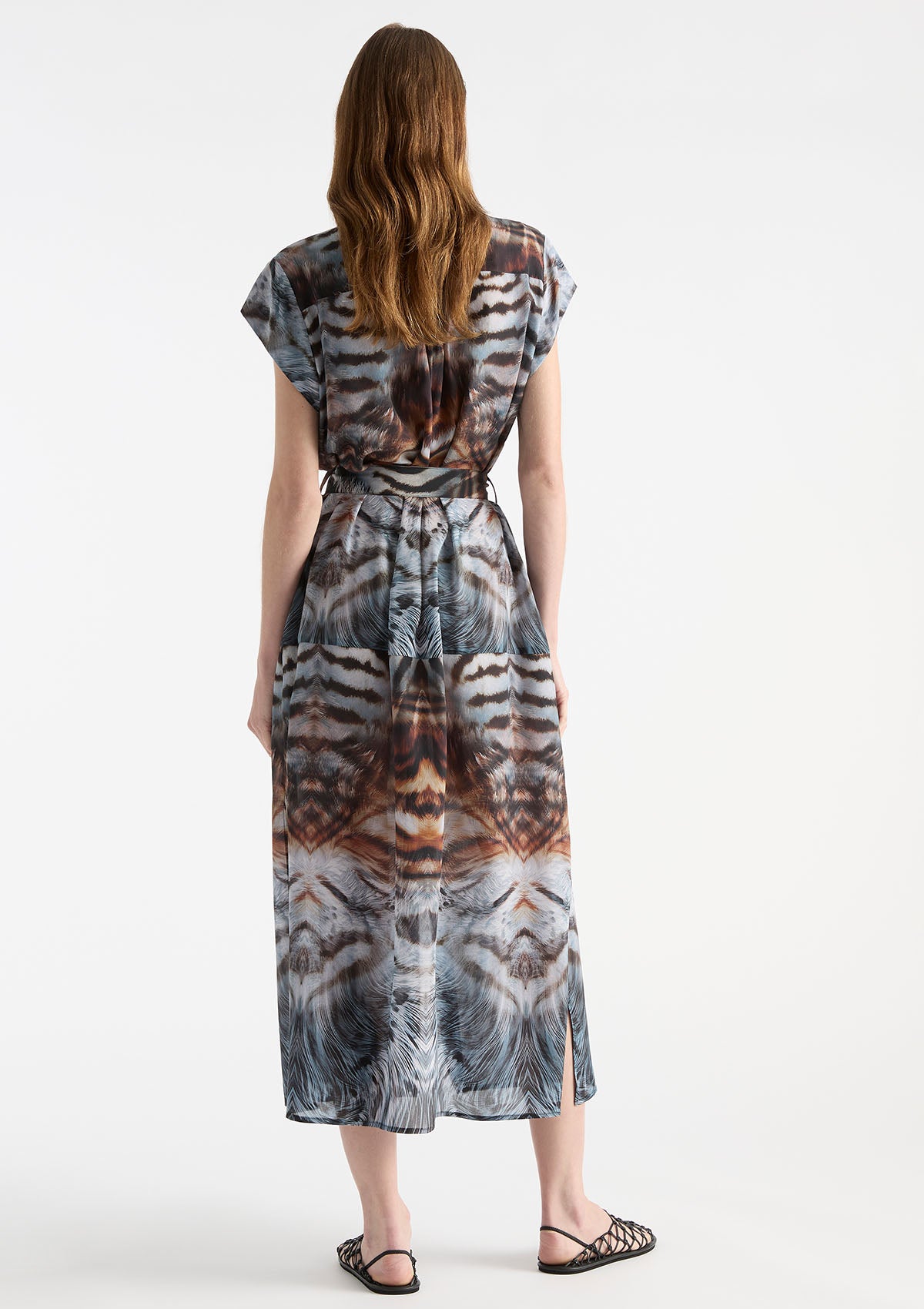 Mela Purdie Canopy Desert Silk Print SS Soft Dress