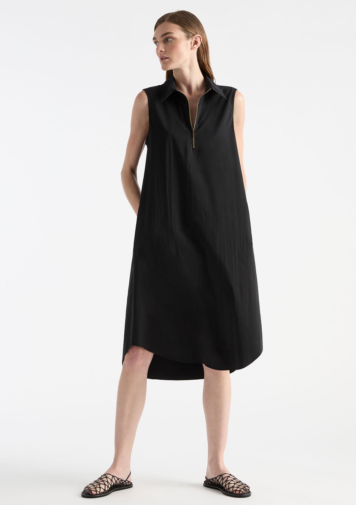 Mela Purdie Microprene Zip Tank Dress