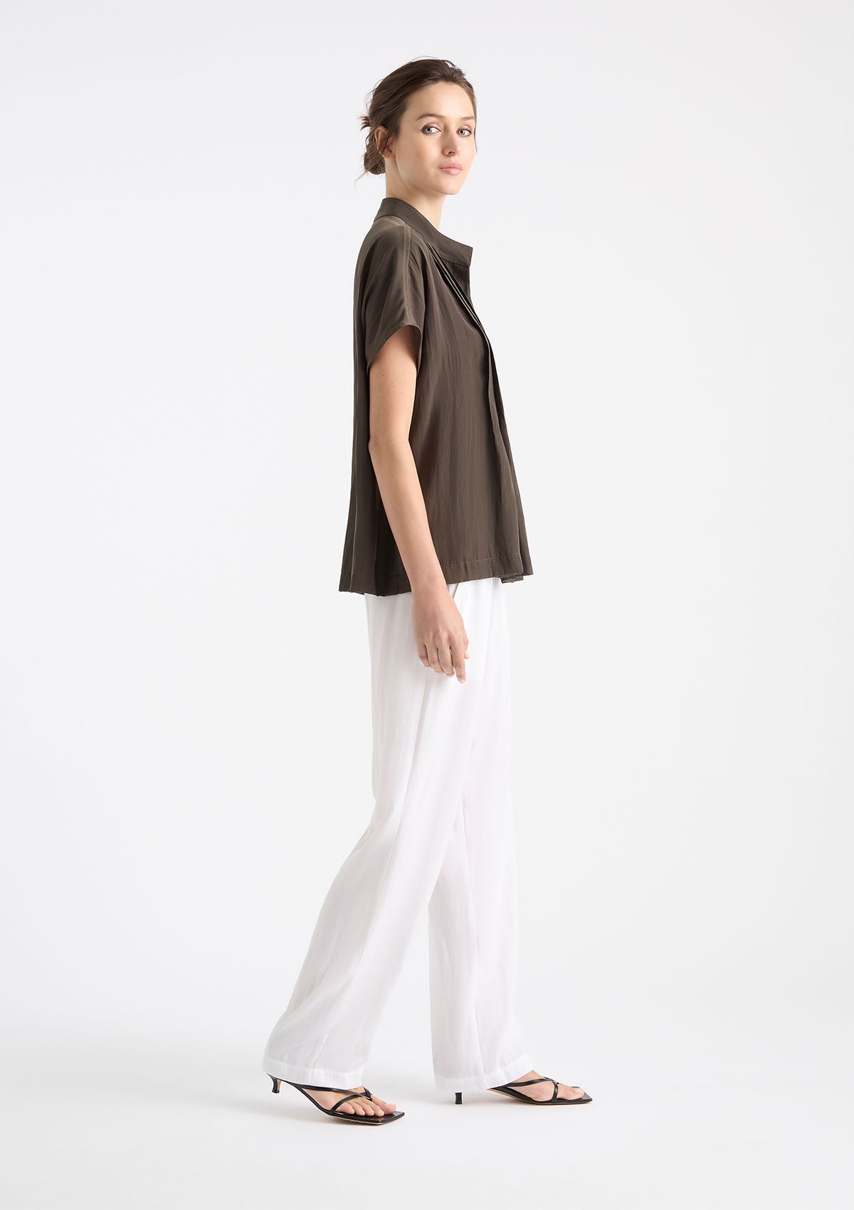 Mela Purdie Mache Straw Pleat Shell