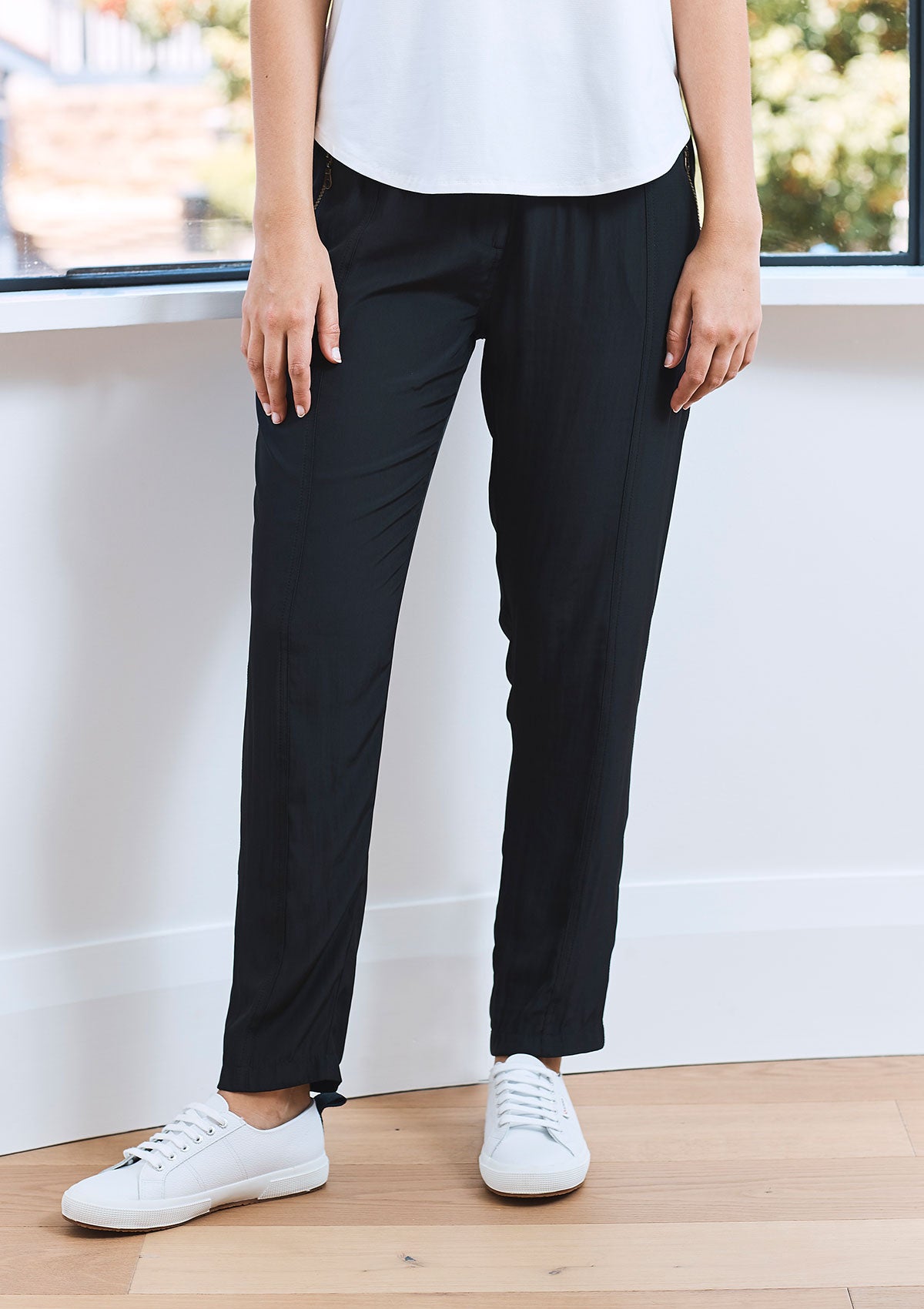 Mela Purdie Macro-Mousseline Soft Zip Pant