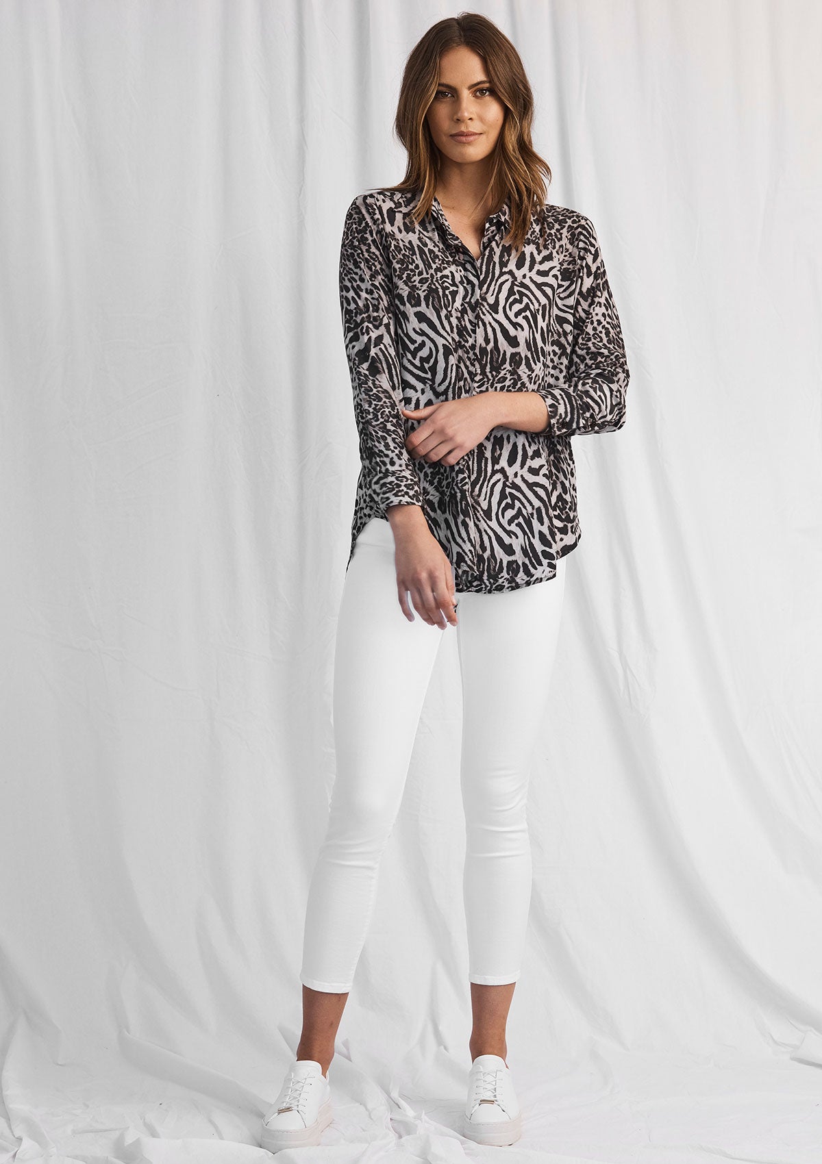 Mela Purdie Tigress Print Soft Shirt