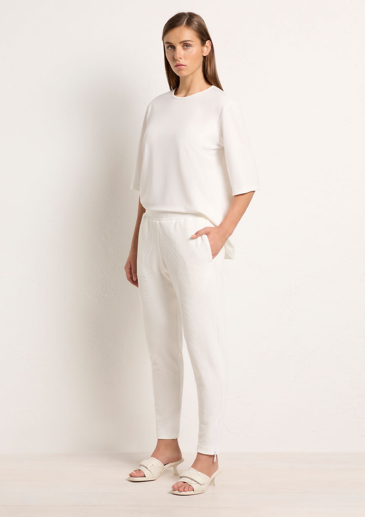 Mela Purdie Furrow Knit Zip Stiletto Pant