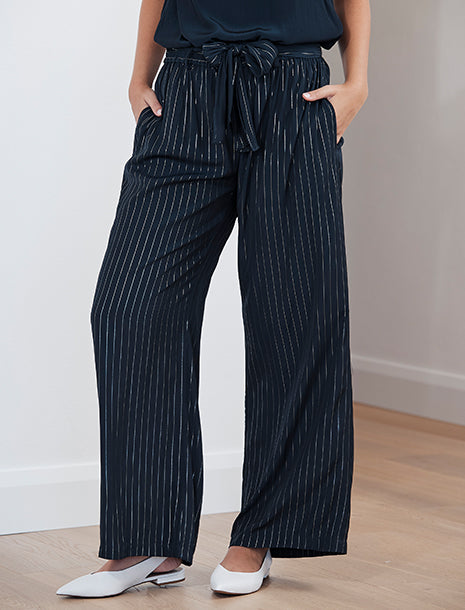 Mela Purdie Glitter Stripe Maxi Retreat Pant