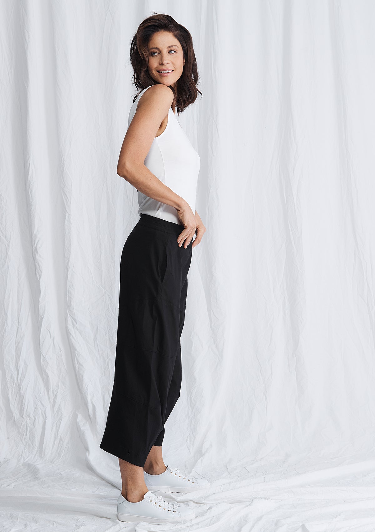 Mela Purdie Microprene Cropped Tuscan Pant