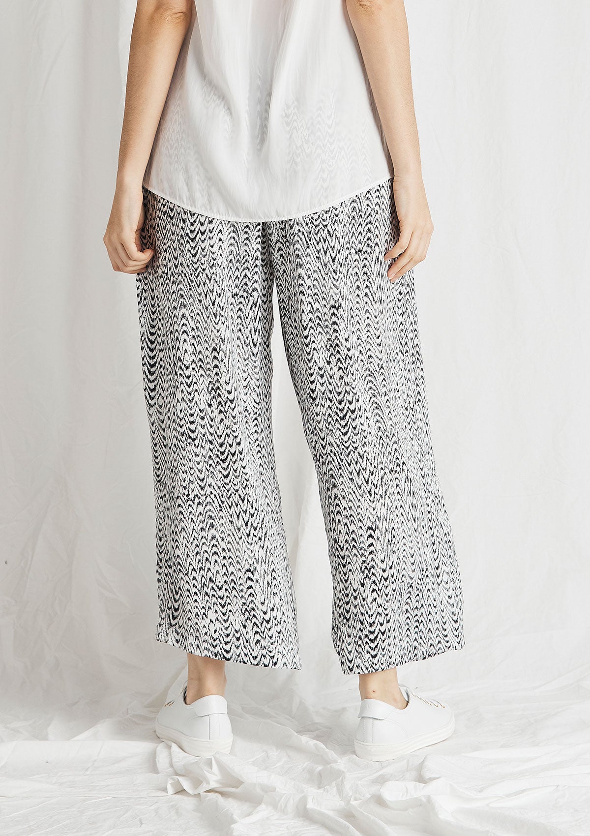 Mela Purdie Waterwave Print Satin Explorer Pant