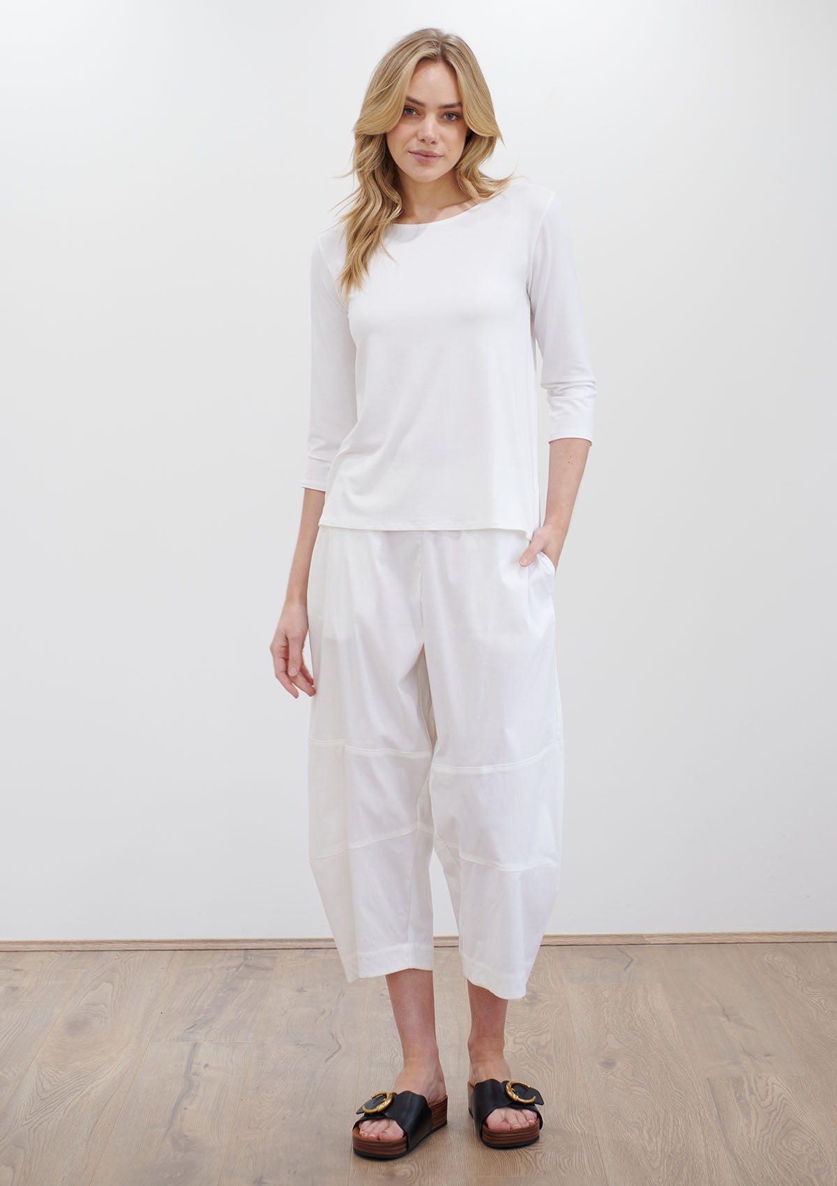 Mela Purdie Microprene Crop Frame Pant