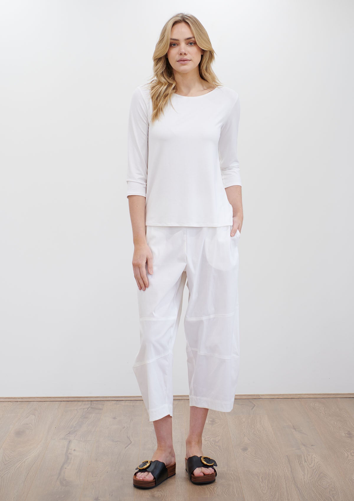 Mela Purdie Microprene Crop Frame Pant