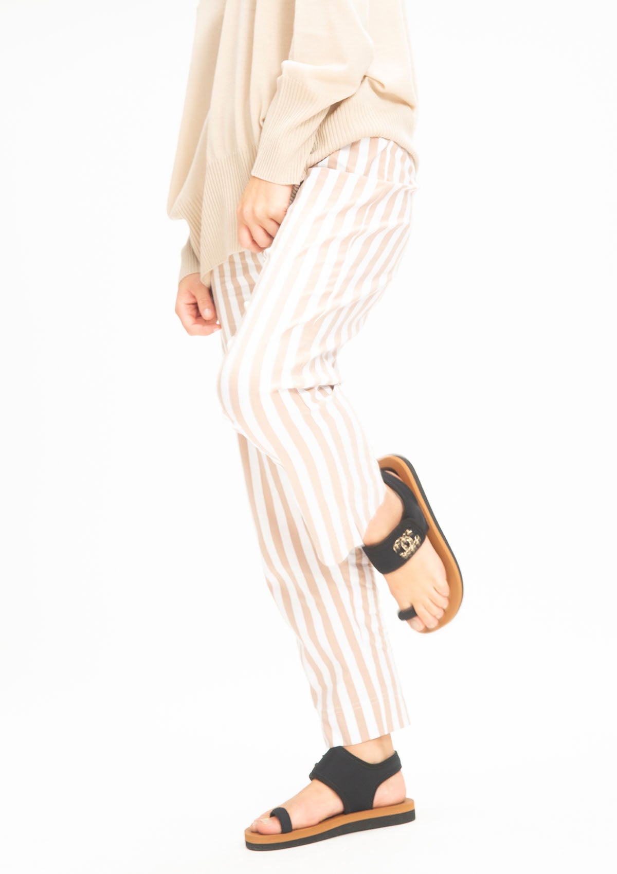 Mela Purdie Popilene Ribbon Stripe Crop Shell Pant