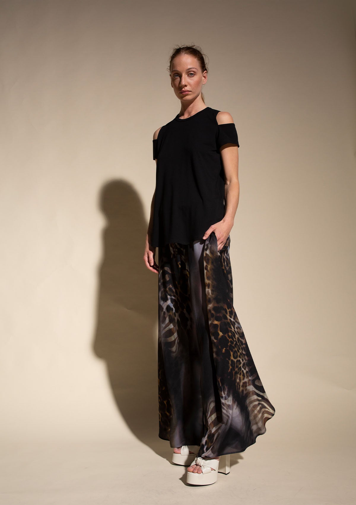 Mela Purdie Zulu Print Silk Dubai Maxi Pant