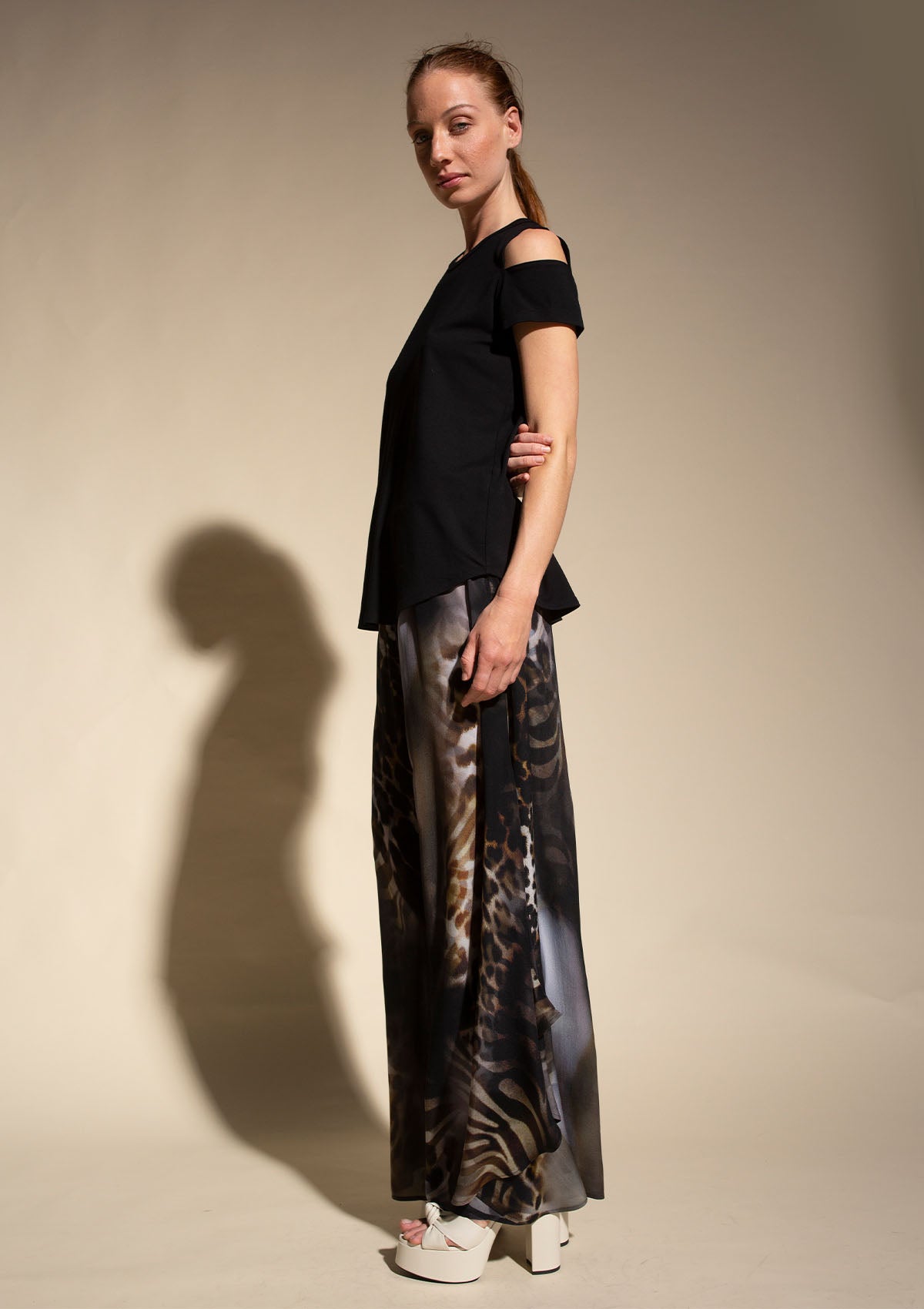 Mela Purdie Zulu Print Silk Dubai Maxi Pant