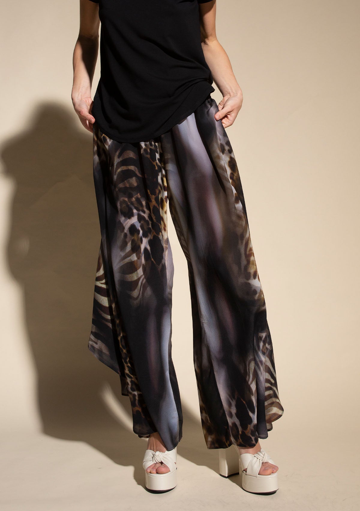 Mela Purdie Zulu Print Silk Dubai Maxi Pant