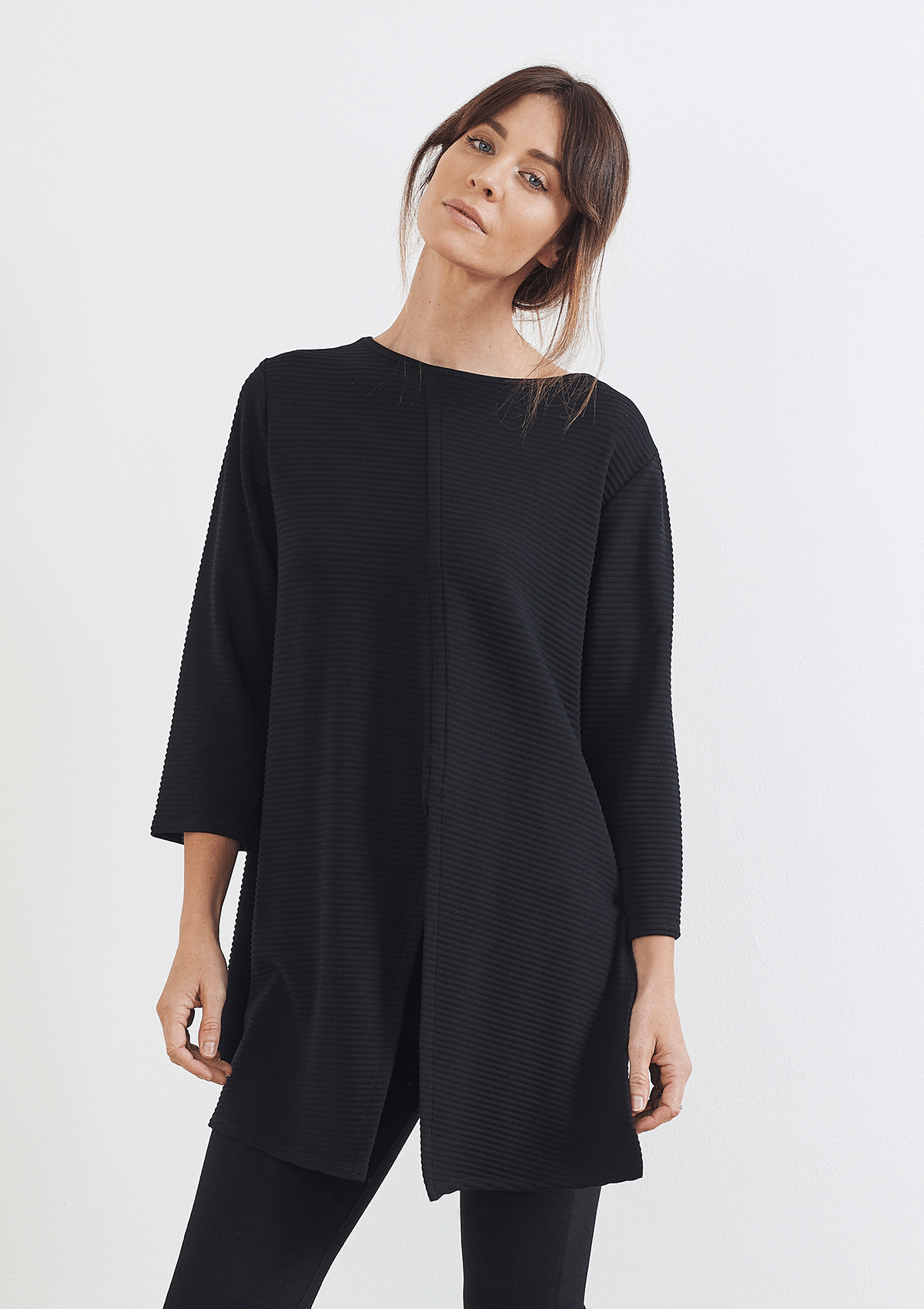 Mela Purdie Ridge Knit Multi Split Tunic