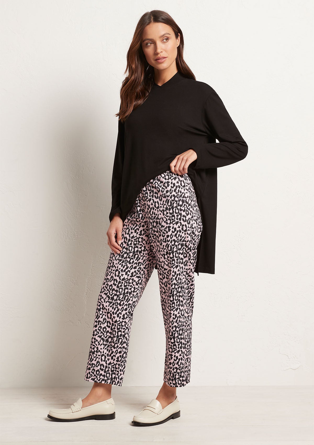 Mela Purdie Paw Print Popilene Cropped Shell Pant