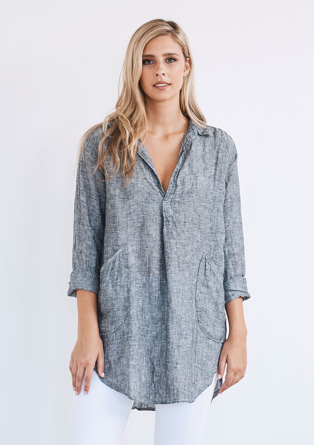 CP Shades Black Wash Teton Oversized Tunic