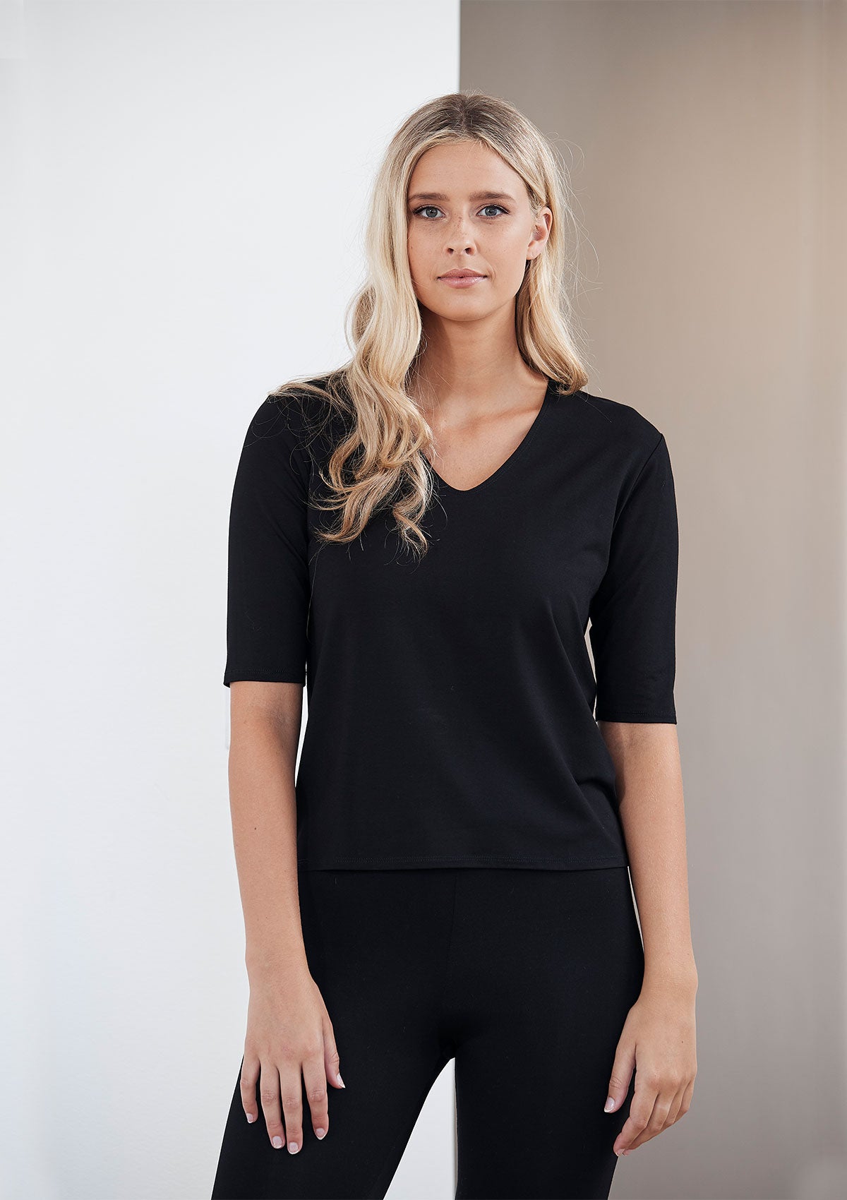 Mela Purdie Matte Jersey Elbow Top