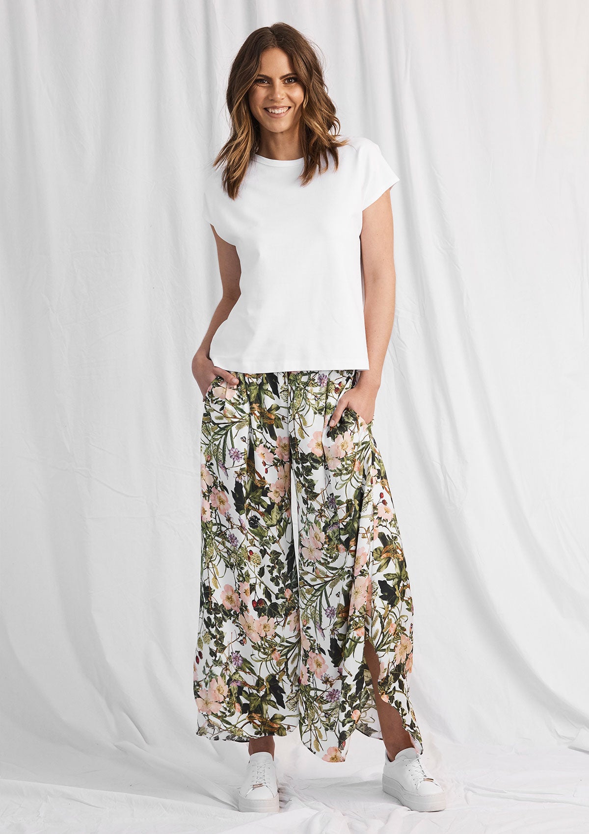 Mela Purdie Passion Vine Print Crescent Pant