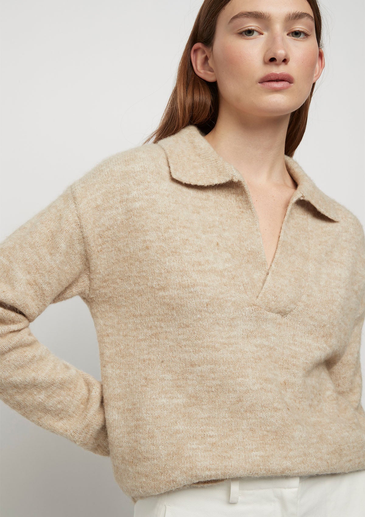 FRIEND of AUDREY Greta Polo Knit Top