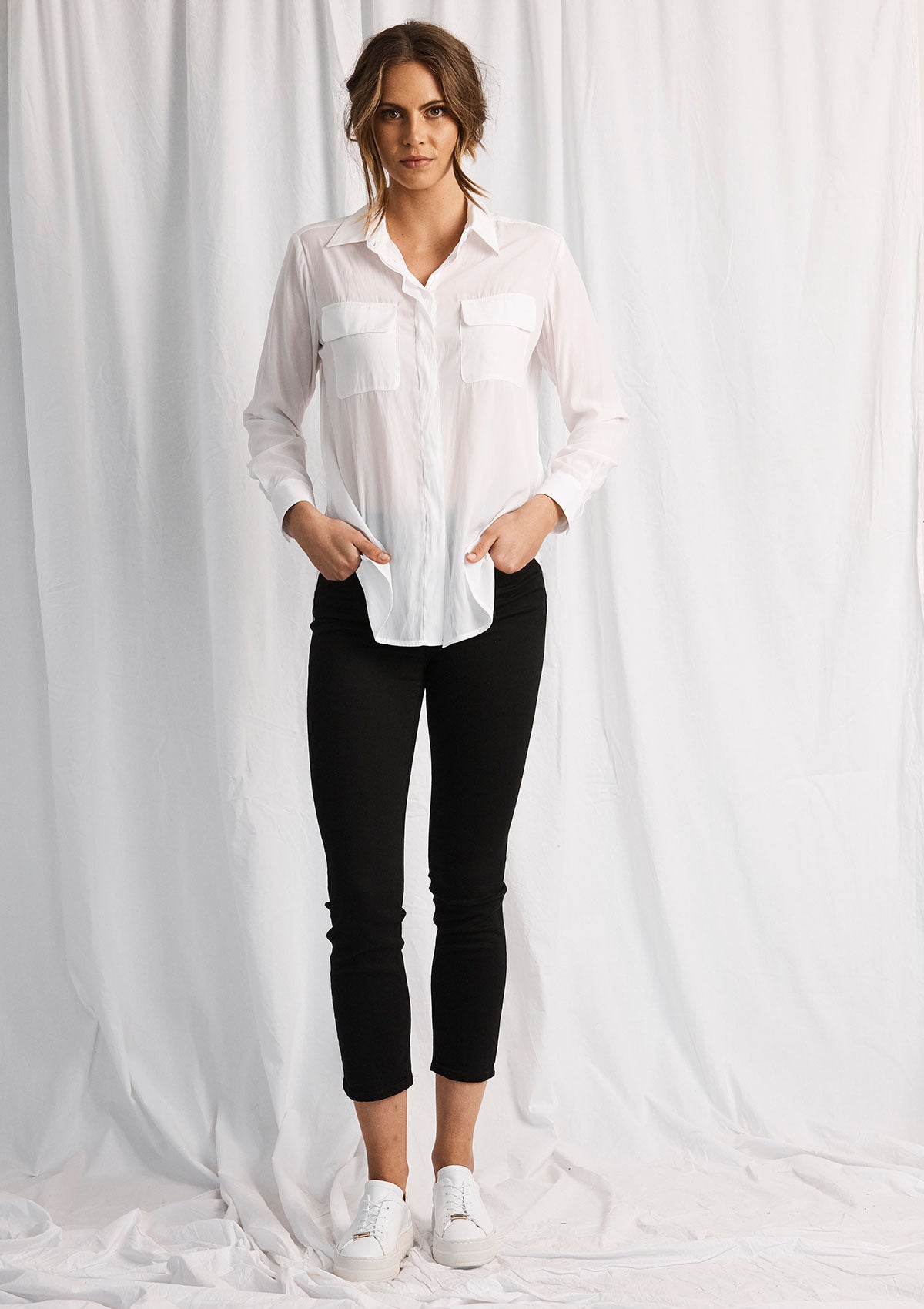 Mela Purdie Macro-Mousseline Soft Pocket Shirt