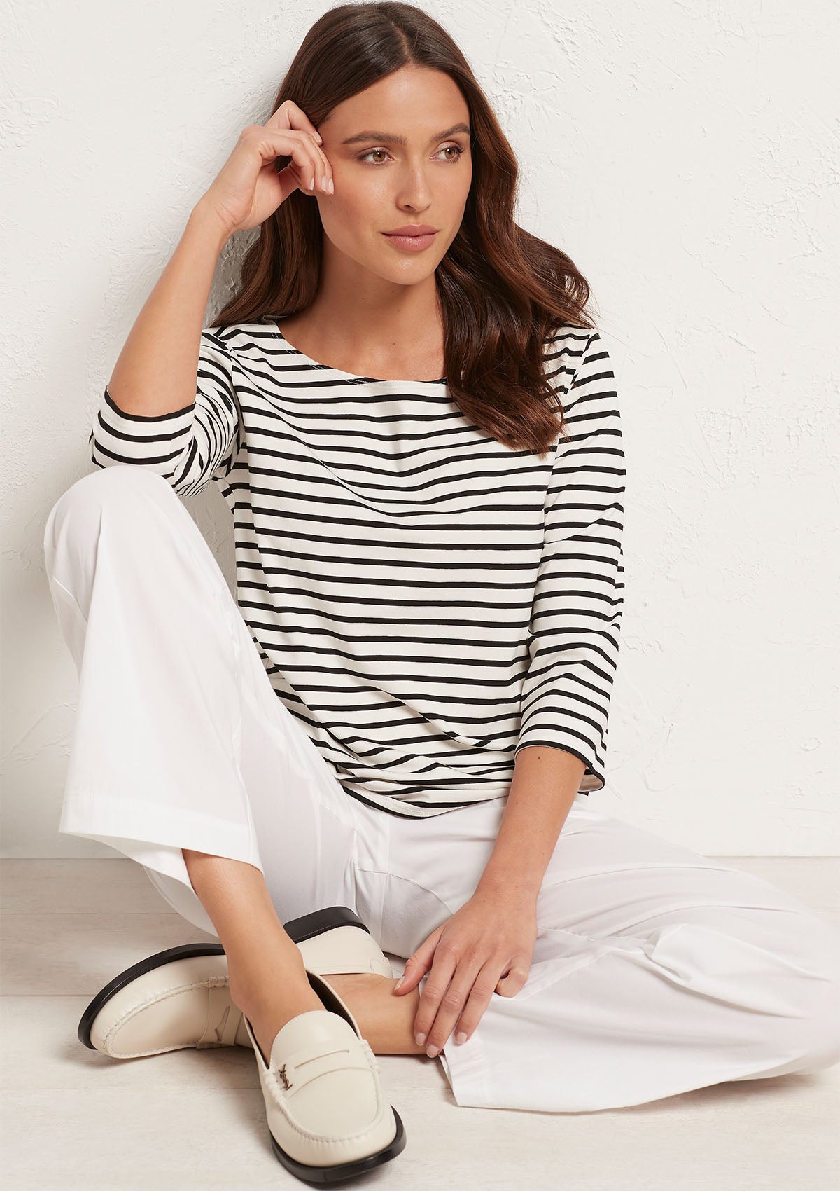 Mela Purdie Boater Stripe Relaxed Boatneck