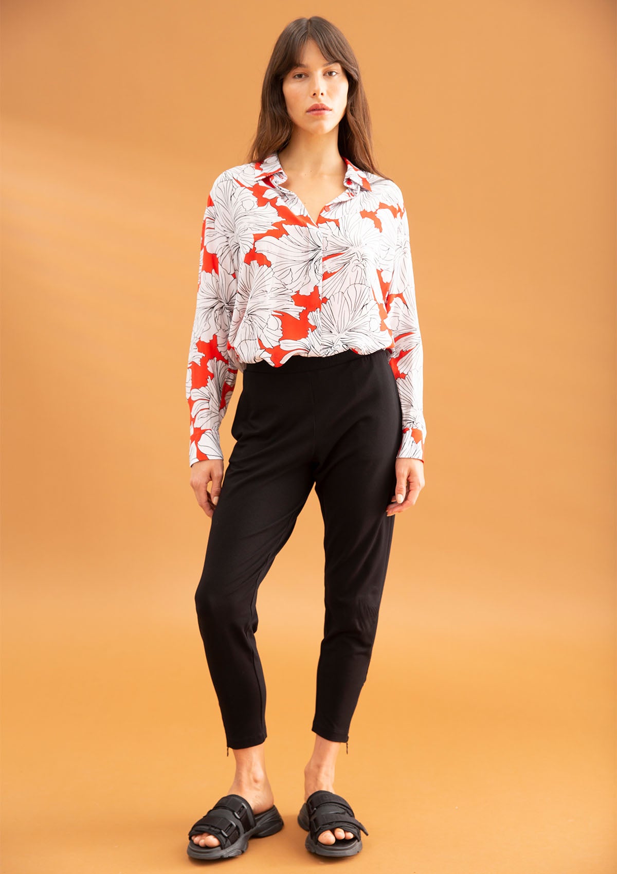 Mela Purdie Gauguin Floral Print Silk Soft Shirt