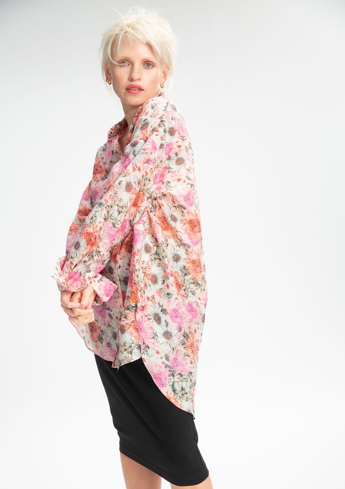 Mela Purdie Bellini Floral Silk Soft Shirt