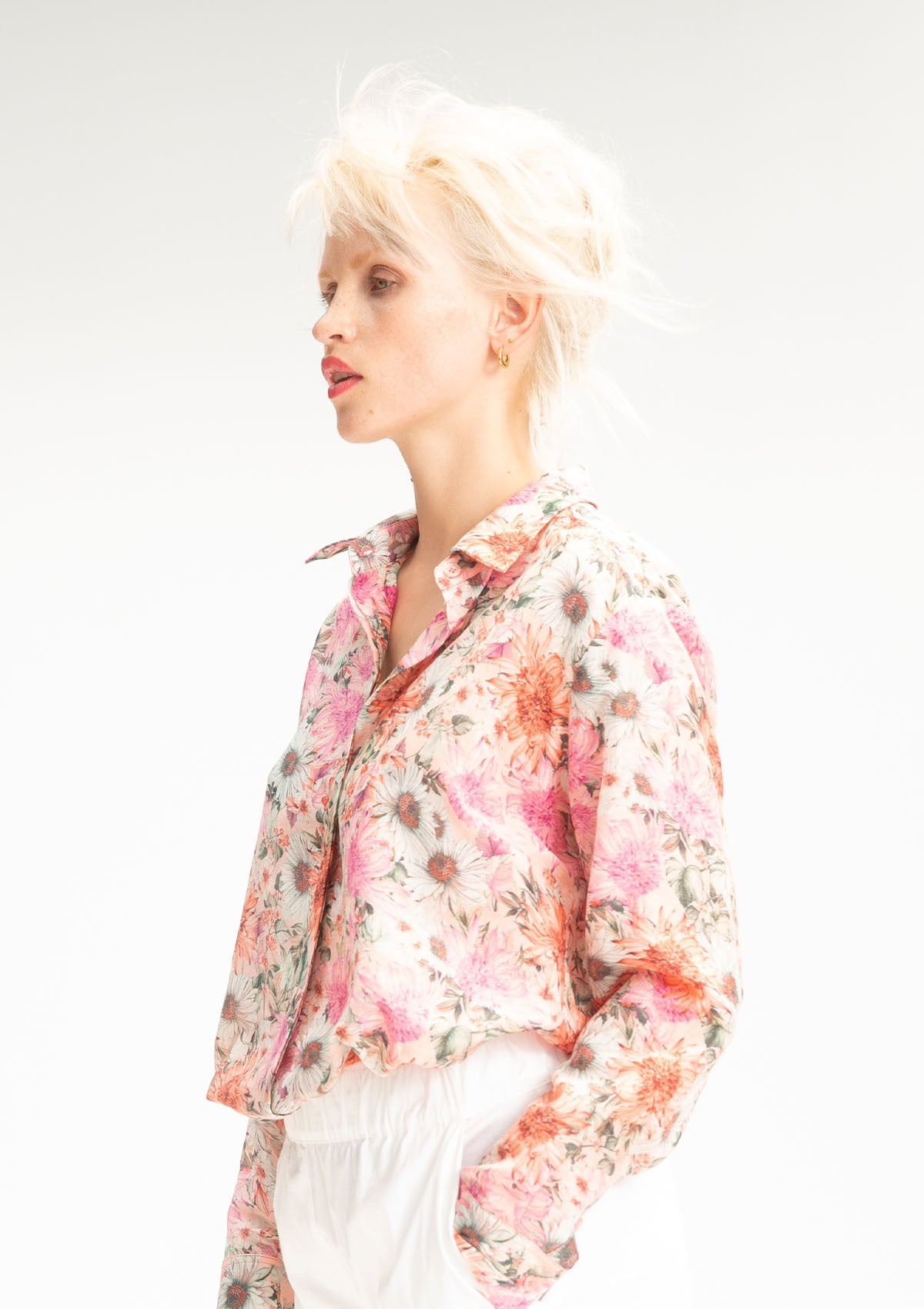 Mela Purdie Bellini Floral Silk Soft Shirt