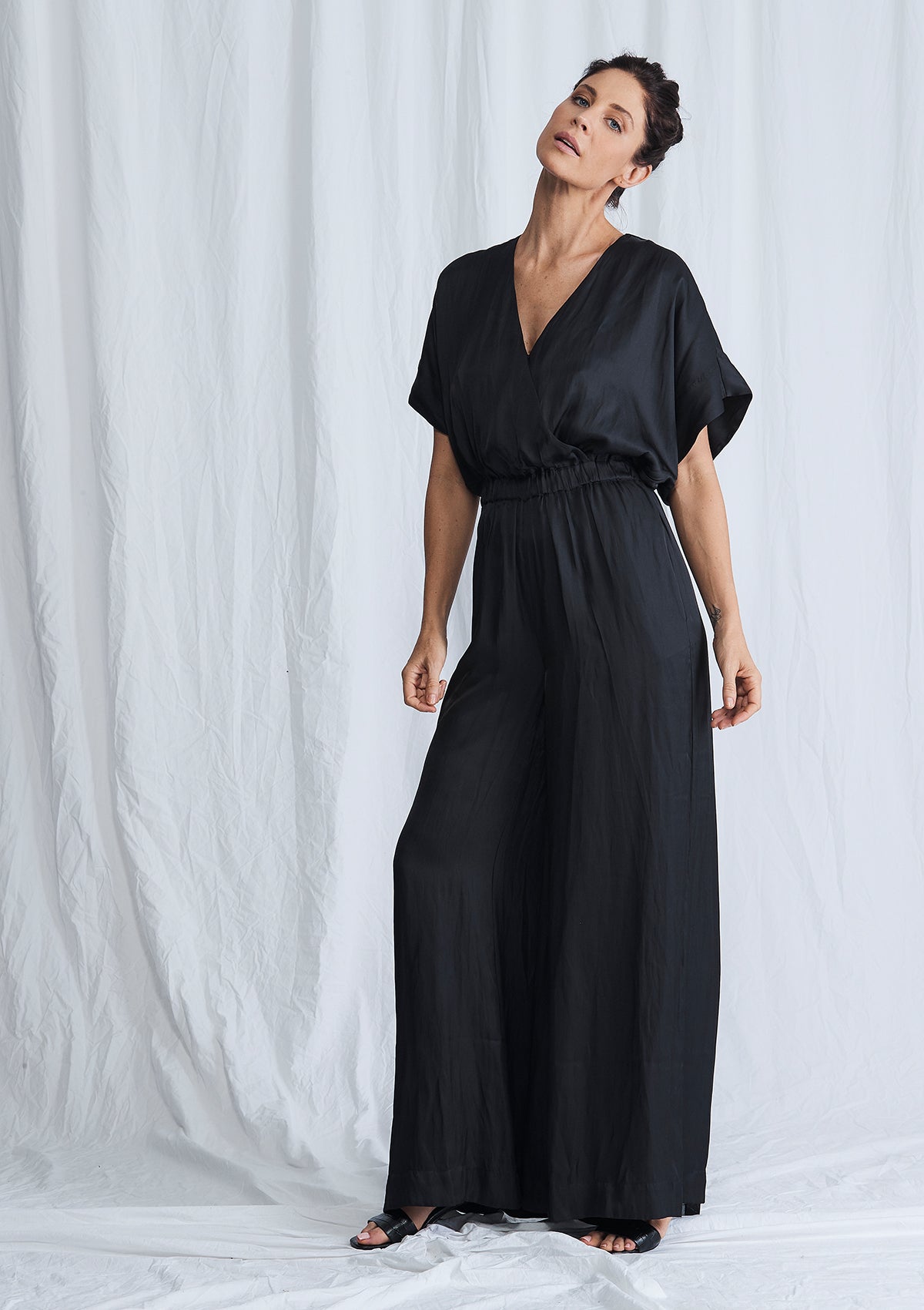 Luxe Deluxe Look Again Wide Leg Maxi Jumpsuit