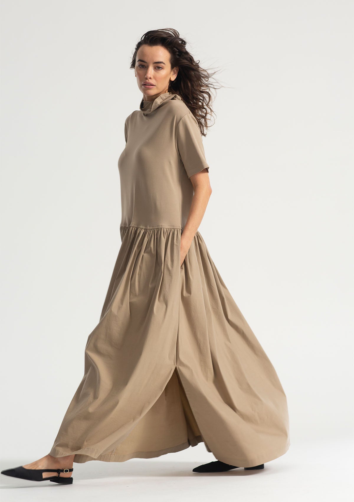 Mela Purdie Interlayers Snood Maxi Dress