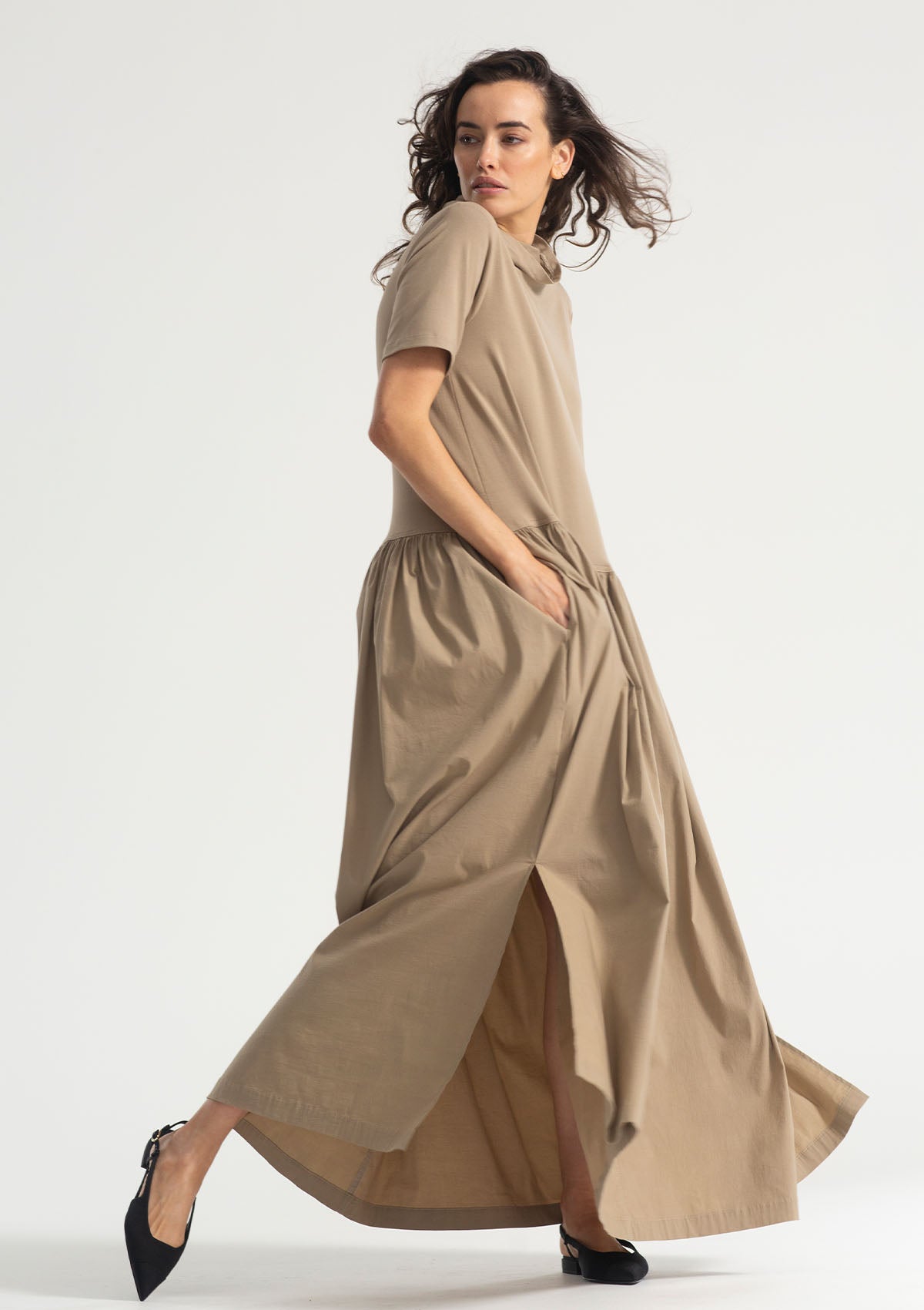 Mela Purdie Interlayers Snood Maxi Dress